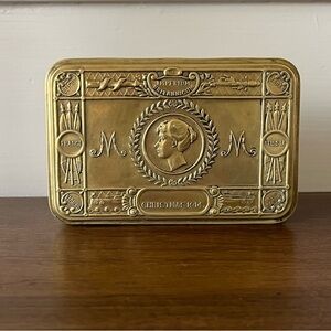 Original 1914 Antique WW1 Princess Mary Brass Box, British Royalty, WW1